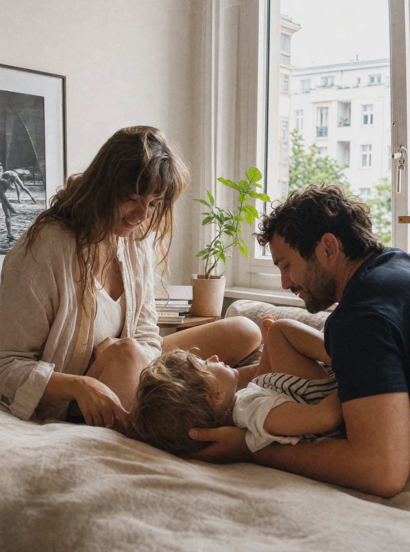 Familien: natürliche fotografische Szene